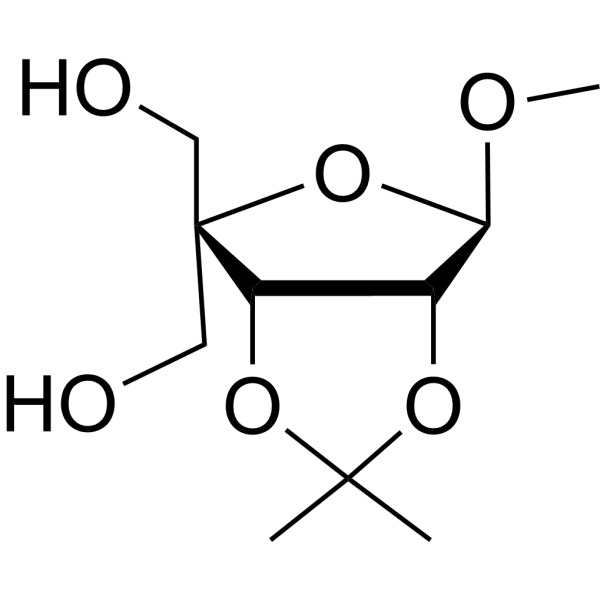 Methyl 4-C-hydroxymethyl-2,3-O-isopropylidene-beta-D-ribofuranoside 55797-67-6
